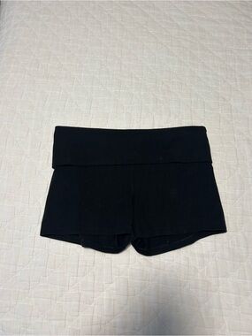 VS PINK black Fold-Over Waist women’s Shorts size L like new